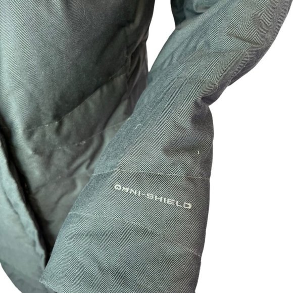 Columbia Omni-Shield Women's Long Down Puffer Gray Removable Hood Size Small - Picture 2 of 11